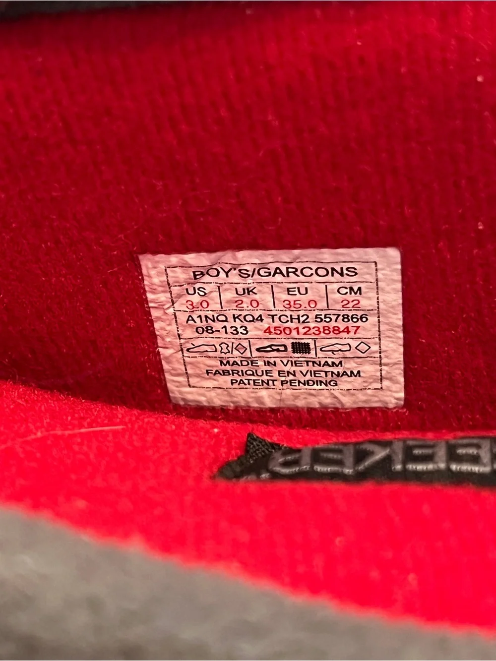 The North Face Kids Black & Gray Snow Boots with Red Accents